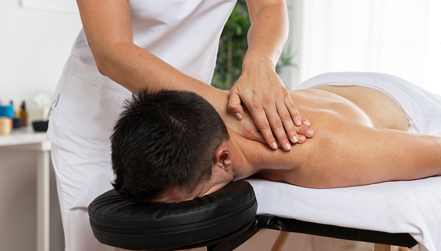 Spine & Injury Center of Grand Junction providing therapeutic massage to relax muscles, ease pain, and improve physical function